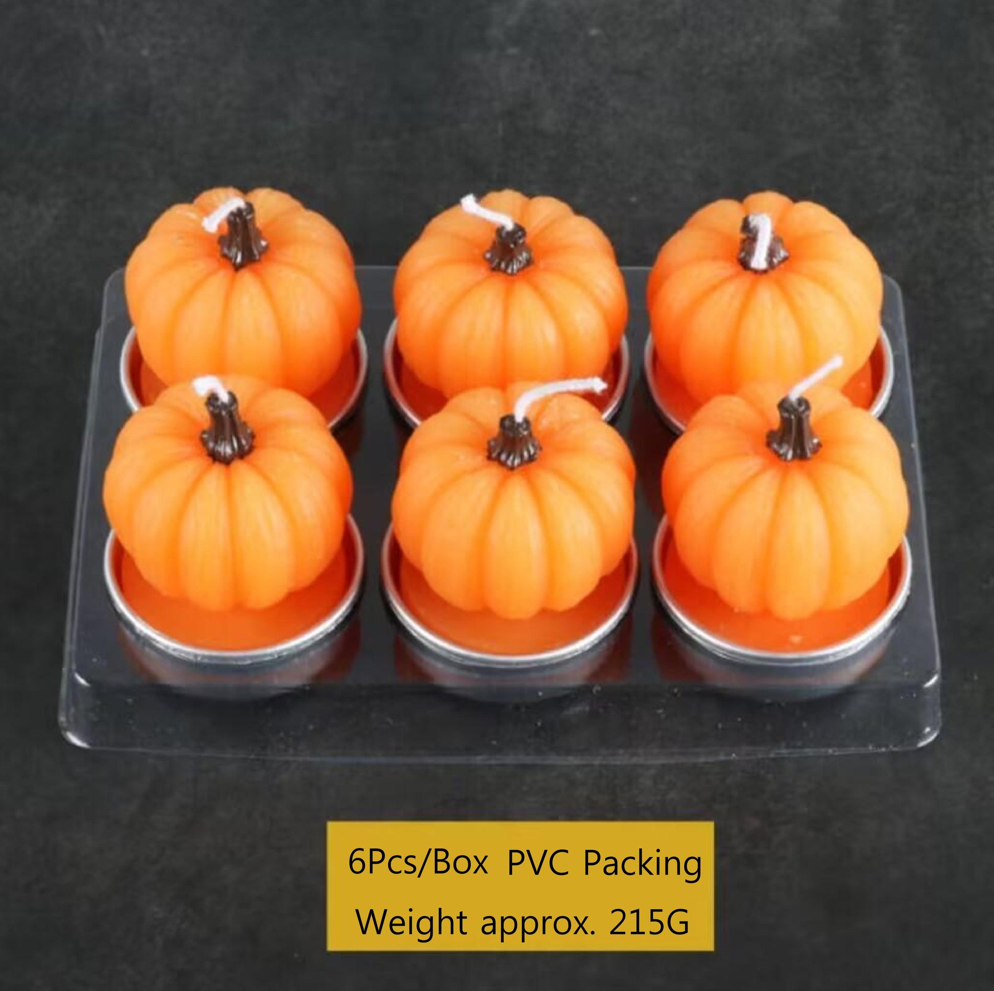 Pumpkin Smiley Pumpkin Witch Spice Candle Tea Light Candle, 6 Pack Tea Lights for Pumpkin Decorations, Halloween, Home, Holiday Gifts, Autumn Decorations for Parties