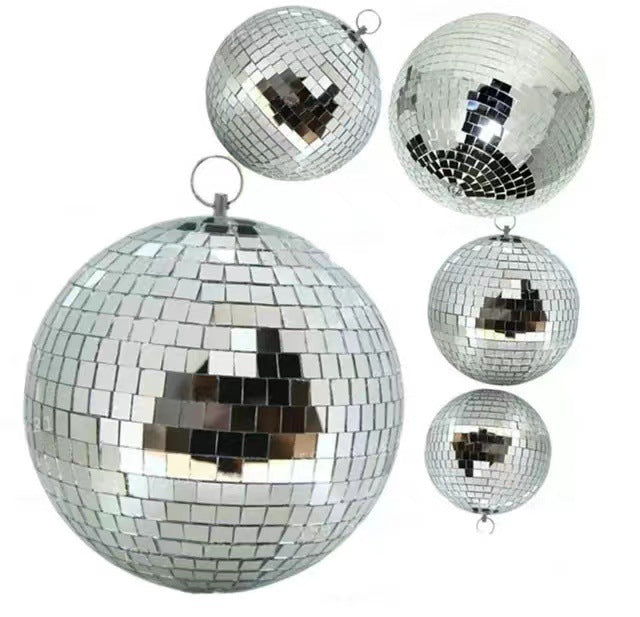 Mirror Disco Ball - Cool and Fun Silver Hanging Party Disco Ball - Large Party Decorations, Party Designs