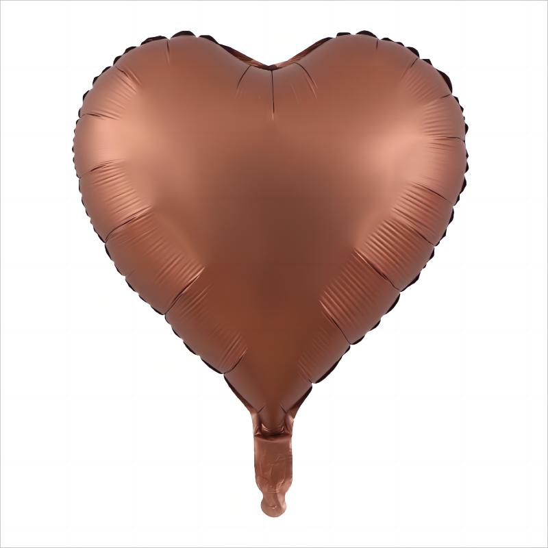 18 Inch Metallic Foil Heart Balloon, Decoration, Valentine's Day, Birthday, Wedding, Baby Shower