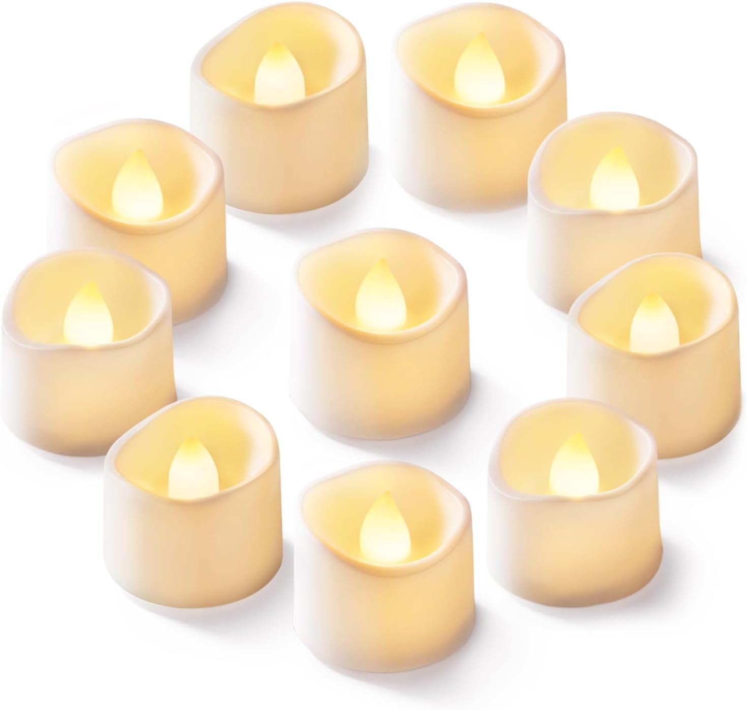 24pcs/set Flameless LED Tea Lights Candles Battery Operated, 100+Hour Fake Electric Candles TeaLights for Votive, Aniversary, Wedding Centerpiece Table Decor, Funeral, Halloween, Christmas