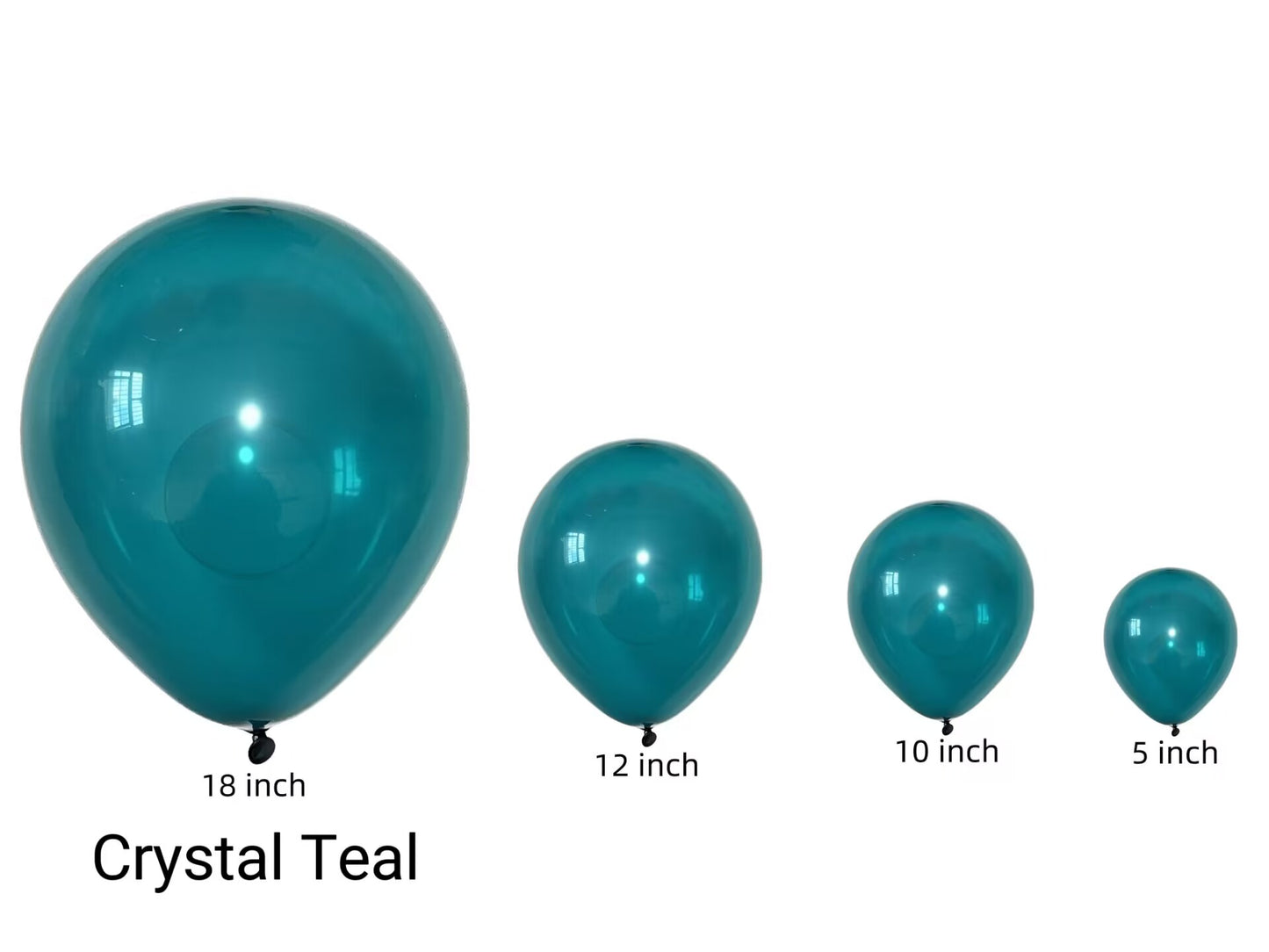 100pcs/pack Thirteen Vintage Blue Latex Balloons in Sizes from 5" to 18" for Children's Birthday Parties, Weddings, Anniversaries, Festivals, Holidays, and More