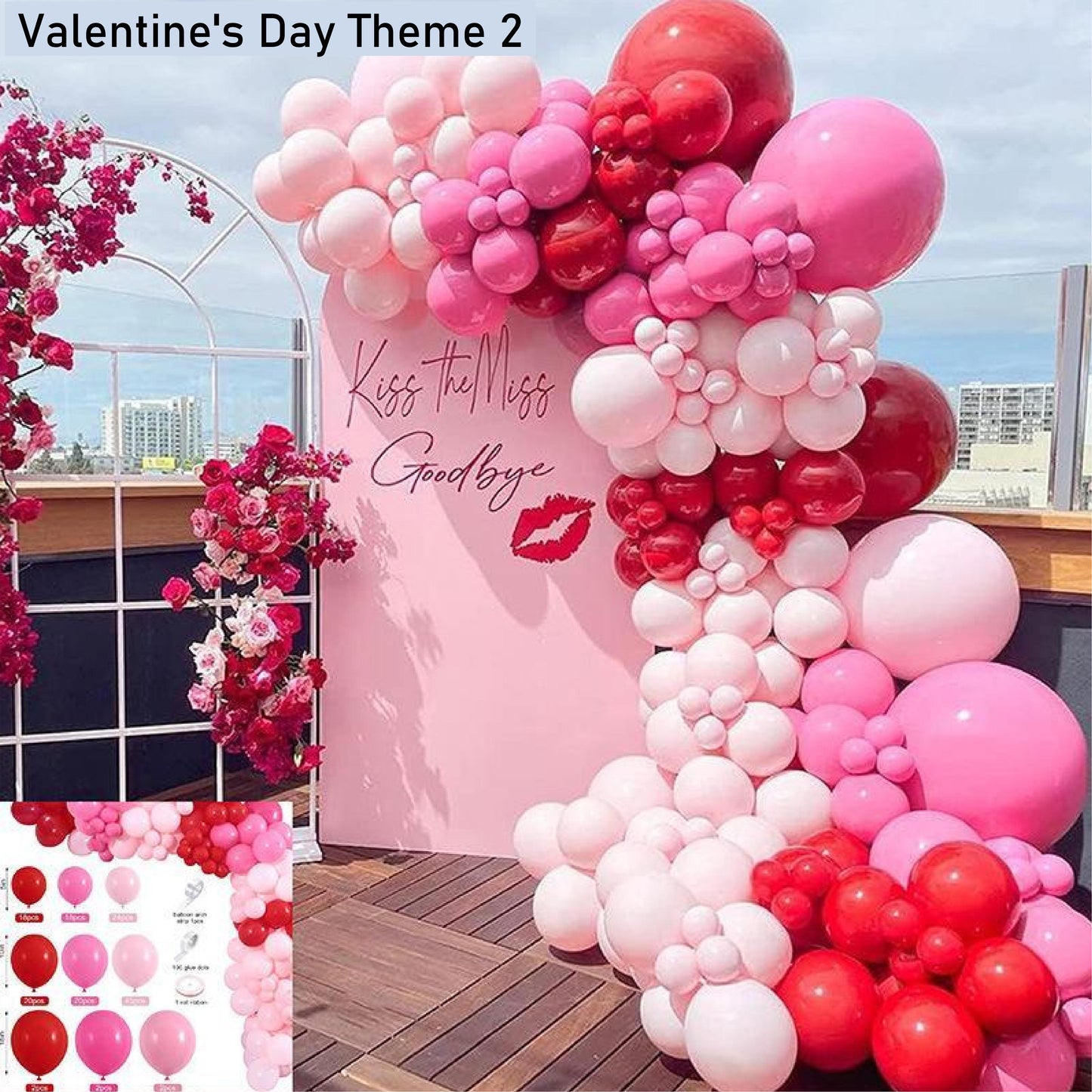 Valentine's Day Theme Balloon Set Valentine's Day Tanabata Wedding Confession Decoration Balloon Props