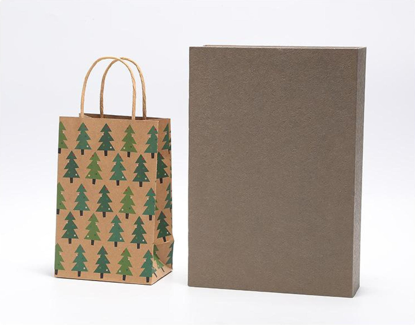 Paper Bag Christmas Gift Storage Packaging Kraft Paper Handbag Gift Shopping Bag Handheld Bag Printing