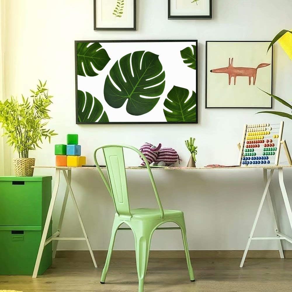 126 pcs/60 pcs Tropical Party Decorations Tropical Palm Leaves Hibiscus Flower Faux Artificial Leaves For Hawaii Luau Safari Party Jungle Beach Theme BBQ Birthday Party Decoration Table Decoration Birthday Table Decoration