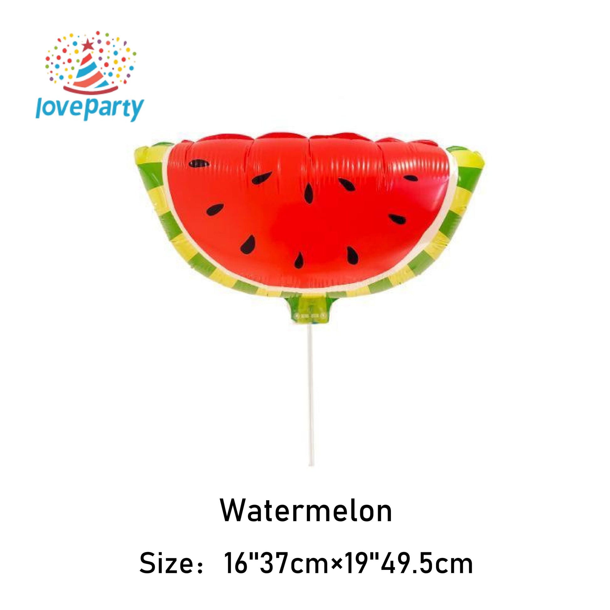 Clip-on Balloons with Designs of Watermelon, Pineapple, Daisy, Sunflower, and Cartoon Characters for Birthday Parties, Festival Decorations, and High-Flying Aluminum Foil Balloons