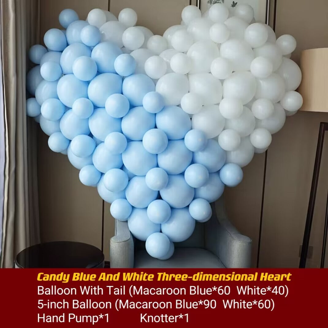 Ins Gradient Colour 3D Three-dimensional Love Balloon Proposal Confession Birthday Creative Wedding Room Decoration Scene Arrangement