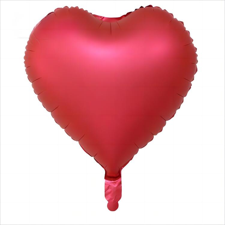 18 Inch Metallic Foil Heart Balloon, Decoration, Valentine's Day, Birthday, Wedding, Baby Shower