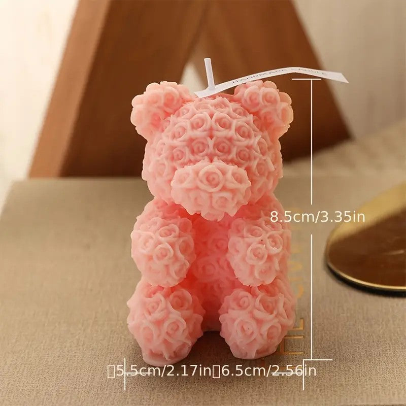 Luxury Rose Bear Scented Candle - Perfect for Birthday Gifts, Home Dec Love Party Luxury Rose Bear Scented Candle - Perfect for Birthday Gifts, Home Dec Love Party