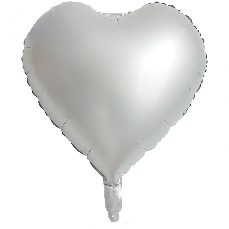 18 Inch Metallic Foil Heart Balloon, Decoration, Valentine's Day, Birthday, Wedding, Baby Shower