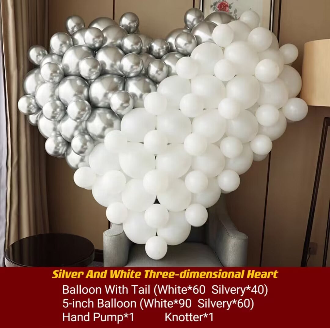 Ins Gradient Colour 3D Three-dimensional Love Balloon Proposal Confession Birthday Creative Wedding Room Decoration Scene Arrangement