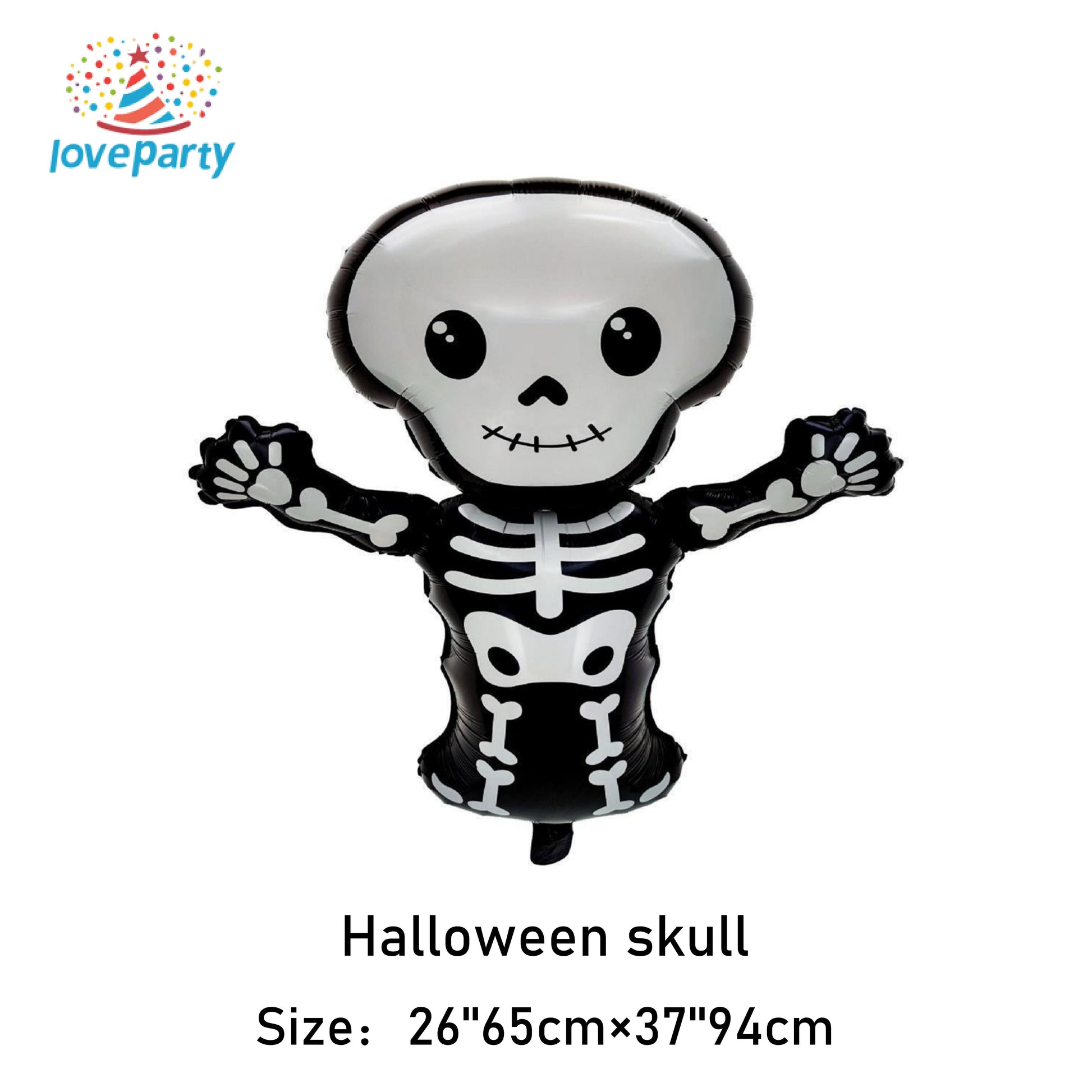 New Halloween Series Festival Party Decoration Aluminum Foil Balloons Dark Skeleton Creative and Quirky Witch Pumpkin