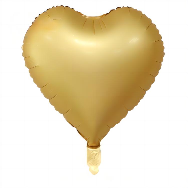 18 Inch Metallic Foil Heart Balloon, Decoration, Valentine's Day, Birthday, Wedding, Baby Shower