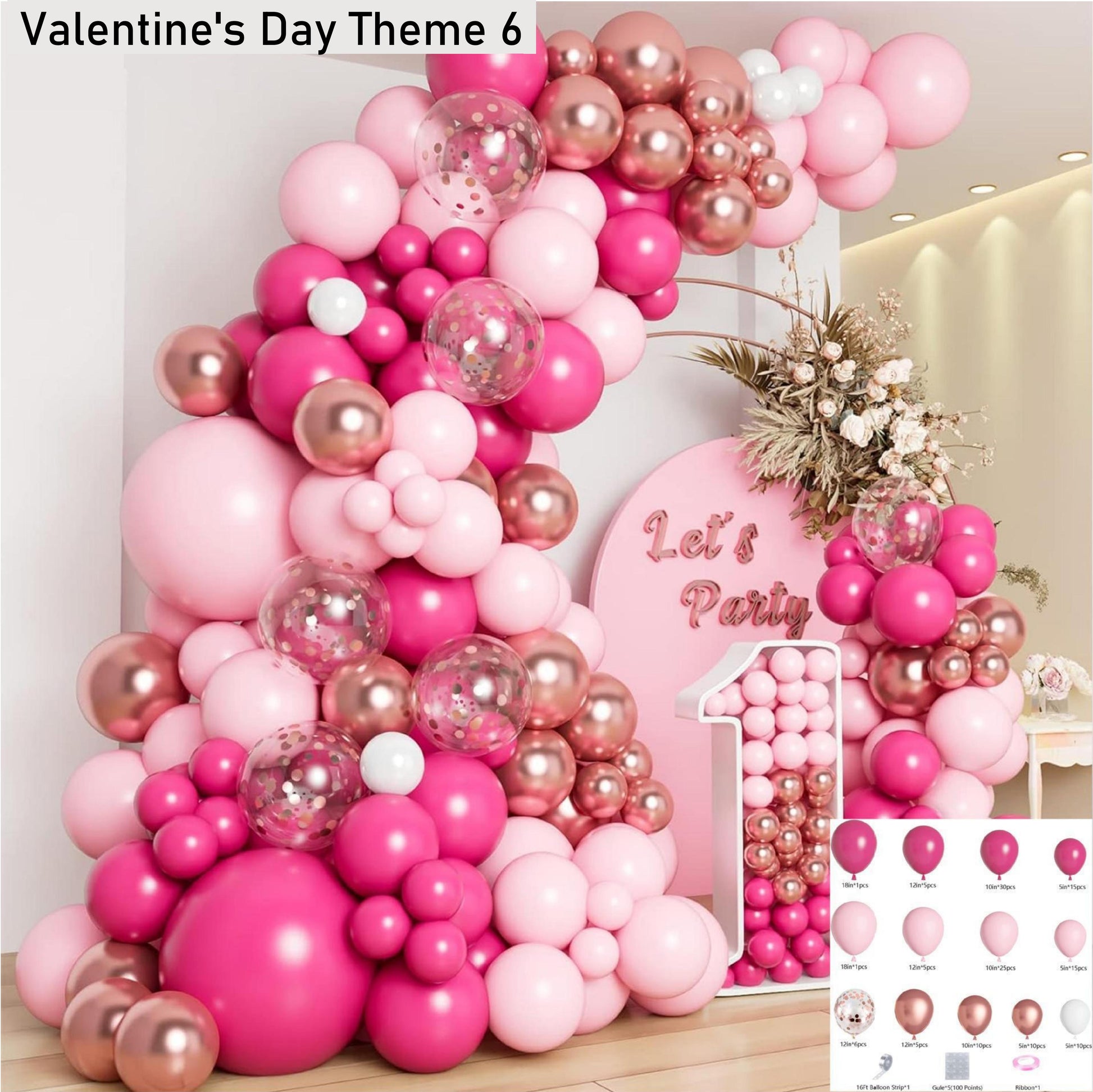 Valentine's Day Theme Balloon Set Valentine's Day Tanabata Wedding Confession Decoration Balloon Props