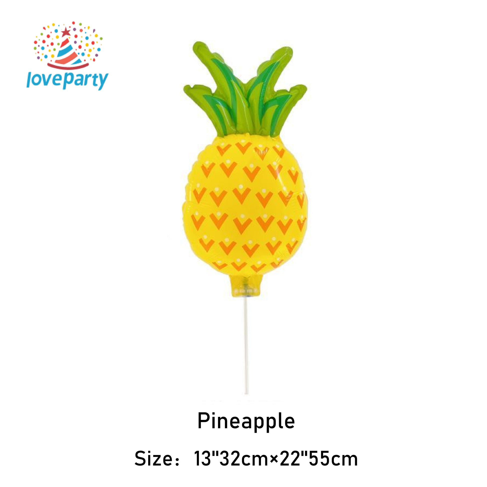 Clip-on Balloons with Designs of Watermelon, Pineapple, Daisy, Sunflower, and Cartoon Characters for Birthday Parties, Festival Decorations, and High-Flying Aluminum Foil Balloons