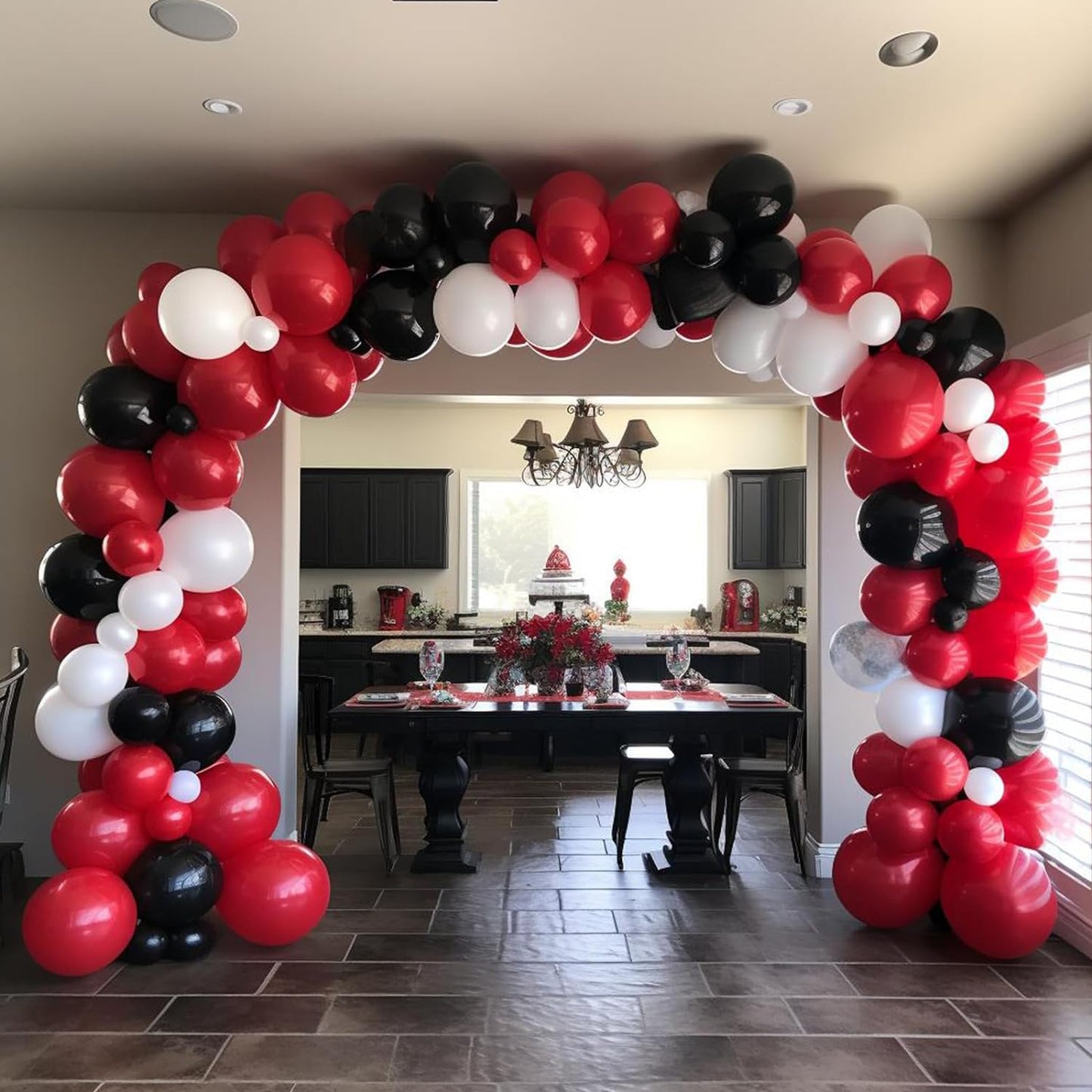 Balloon Wreath Set 120pcs Navy & Gold Confetti White Balloon Arches For Graduation Birthday Party Baby Shower DIY Decoration New Year Graduation Decoration