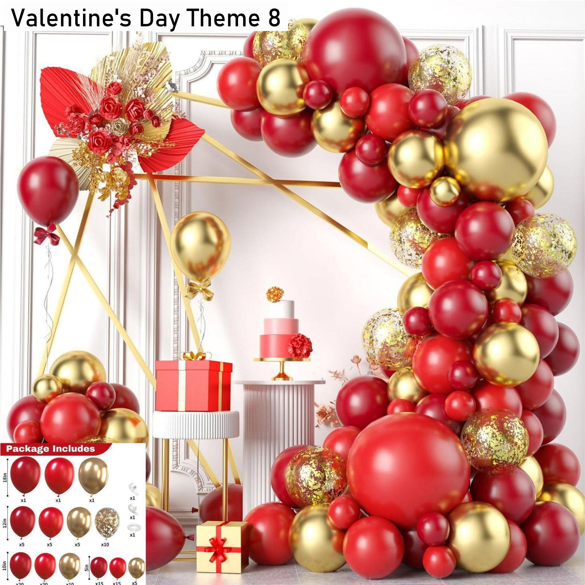 Valentine's Day Theme Balloon Set Valentine's Day Tanabata Wedding Confession Decoration Balloon Props