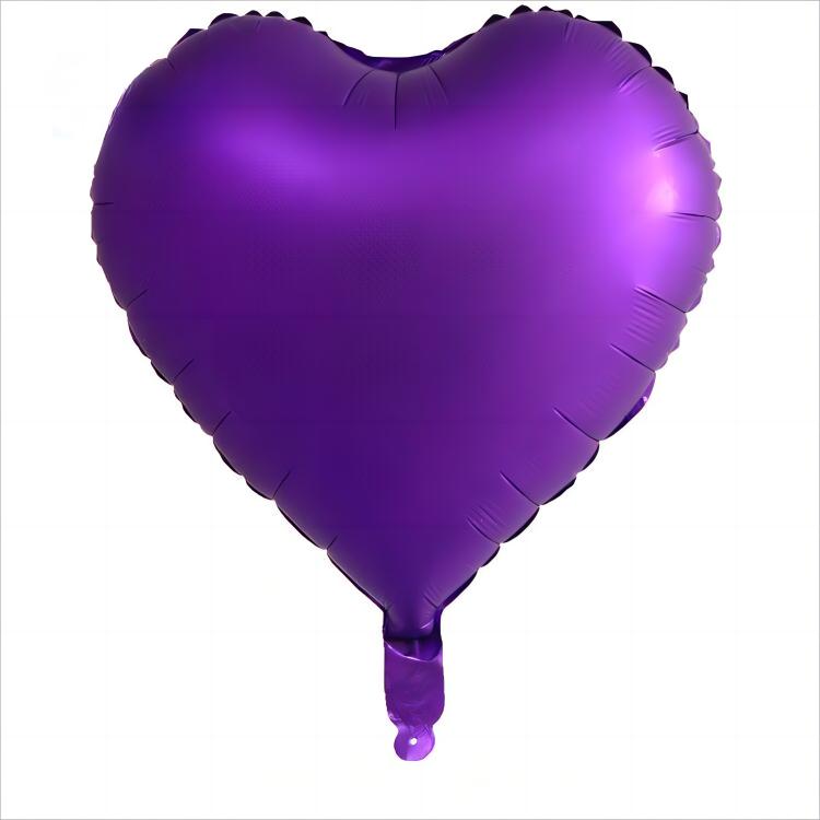 18 Inch Metallic Foil Heart Balloon, Decoration, Valentine's Day, Birthday, Wedding, Baby Shower