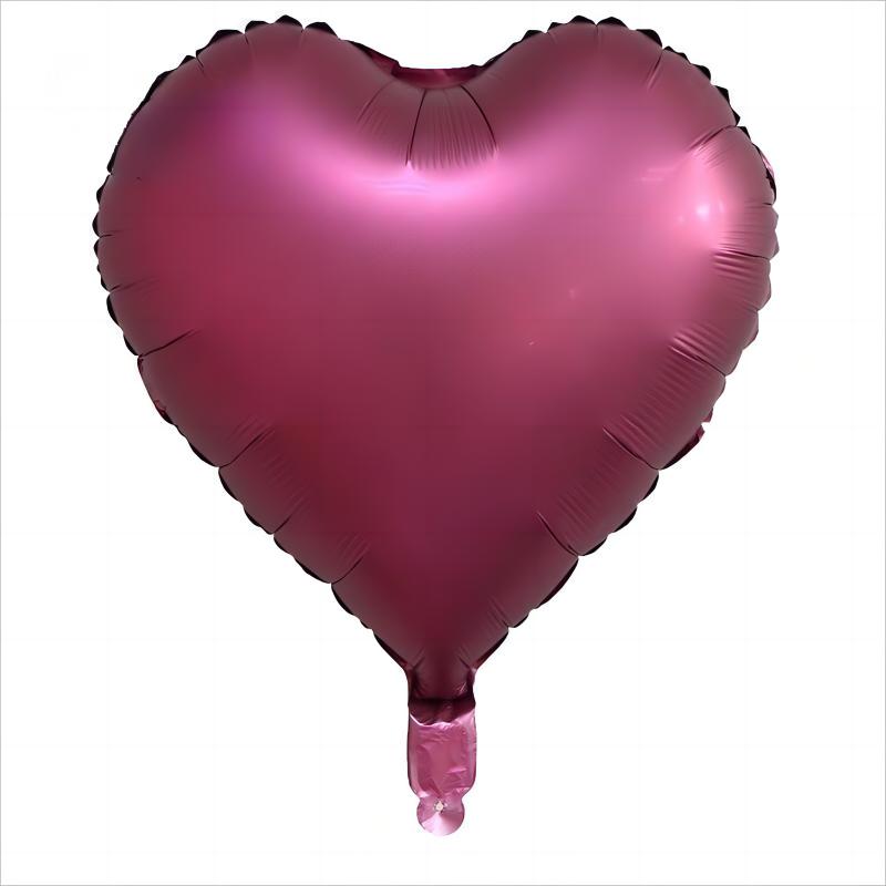 18 Inch Metallic Foil Heart Balloon, Decoration, Valentine's Day, Birthday, Wedding, Baby Shower