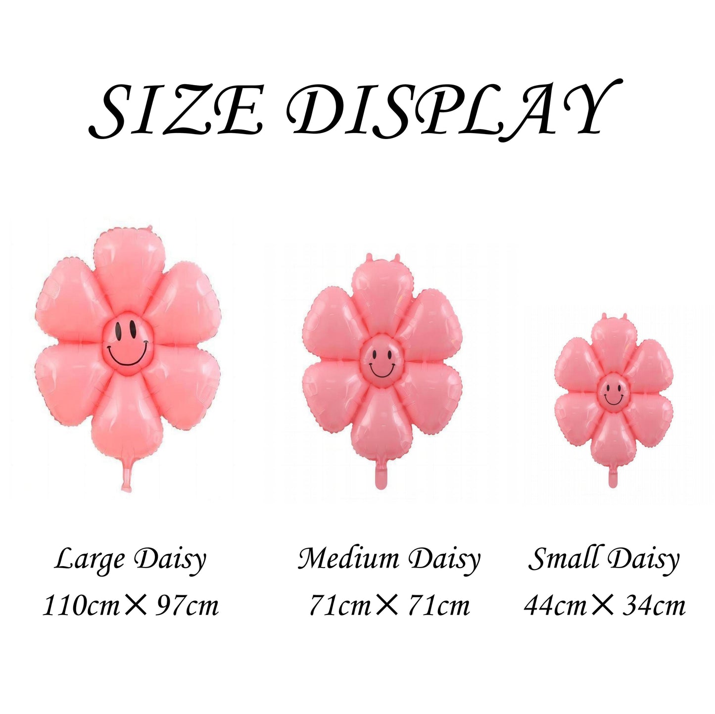 Macaron Daisy Balloons, Assorted Smiley Daisies, Foil Balloons, Wedding Decorations, Wedding, Engagement, Baby Shower, Birthday, There Are 3 Sizes For Choice
