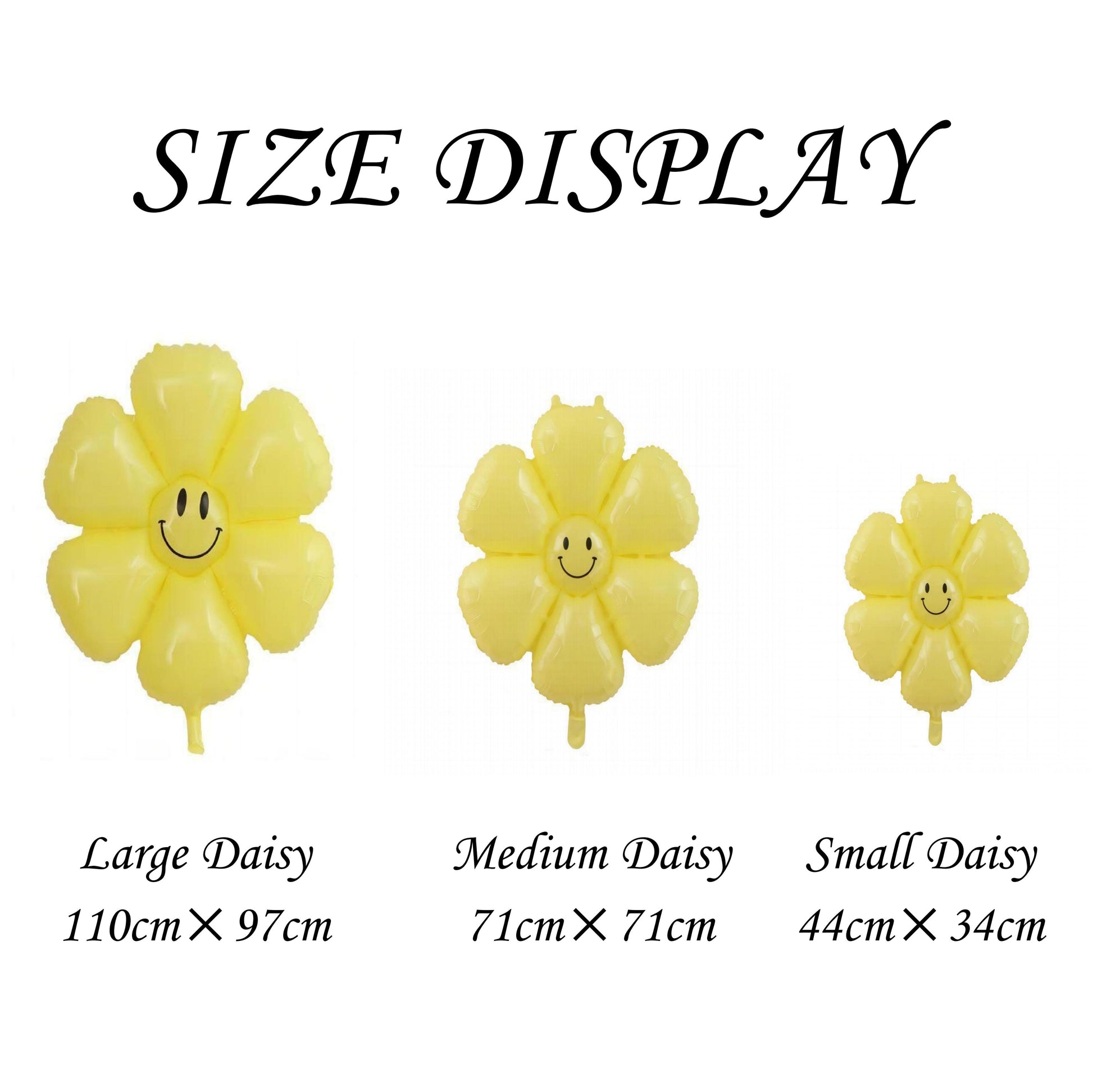 Macaron Daisy Balloons, Assorted Smiley Daisies, Foil Balloons, Wedding Decorations, Wedding, Engagement, Baby Shower, Birthday, There Are 3 Sizes For Choice