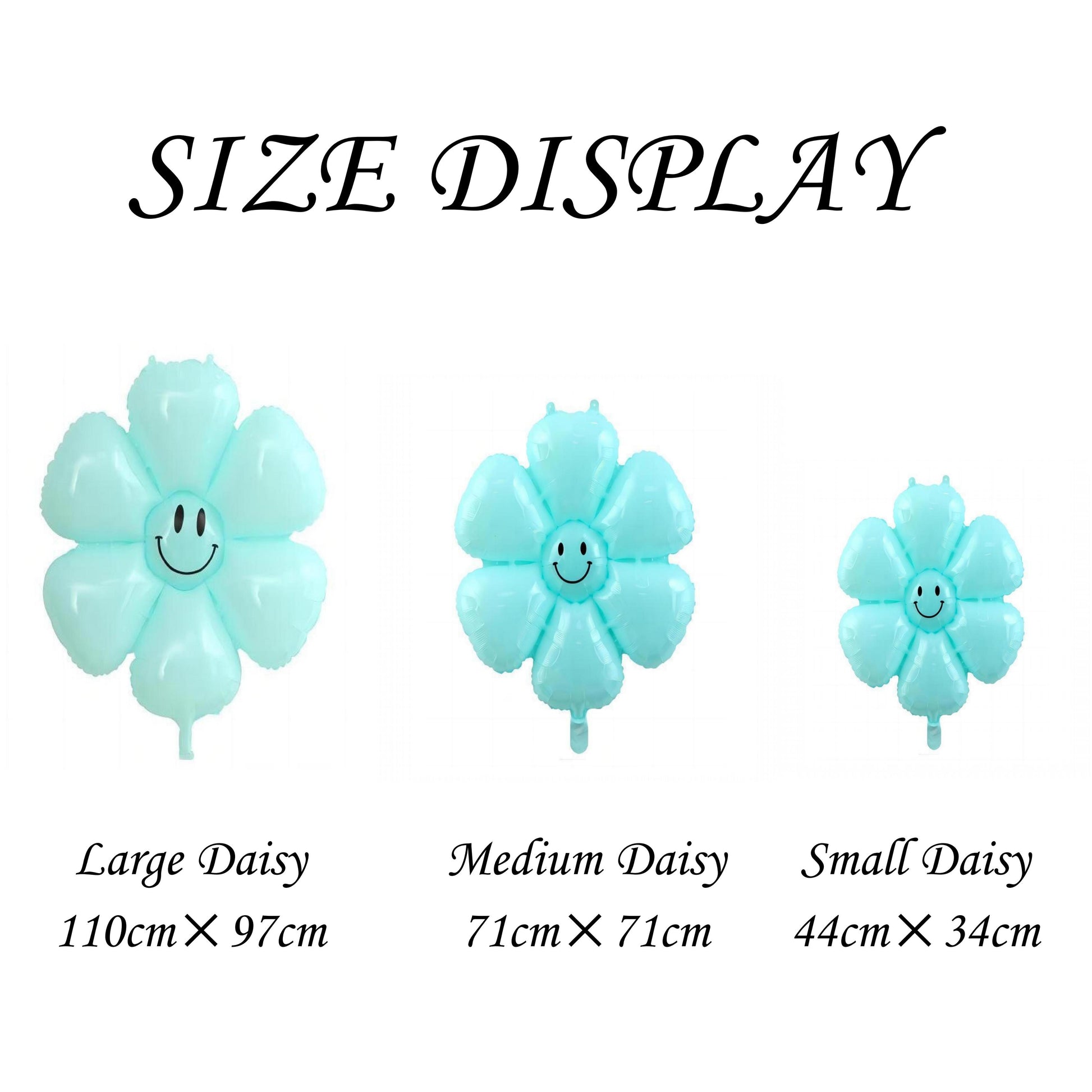 Macaron Daisy Balloons, Assorted Smiley Daisies, Foil Balloons, Wedding Decorations, Wedding, Engagement, Baby Shower, Birthday, There Are 3 Sizes For Choice