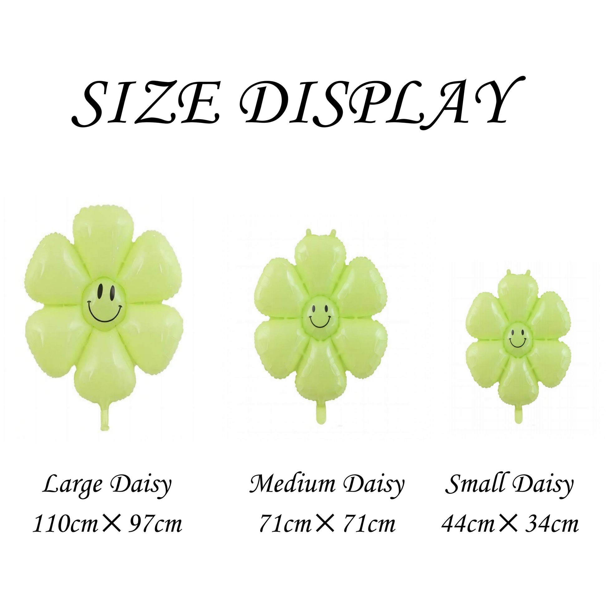 Macaron Daisy Balloons, Assorted Smiley Daisies, Foil Balloons, Wedding Decorations, Wedding, Engagement, Baby Shower, Birthday, There Are 3 Sizes For Choice