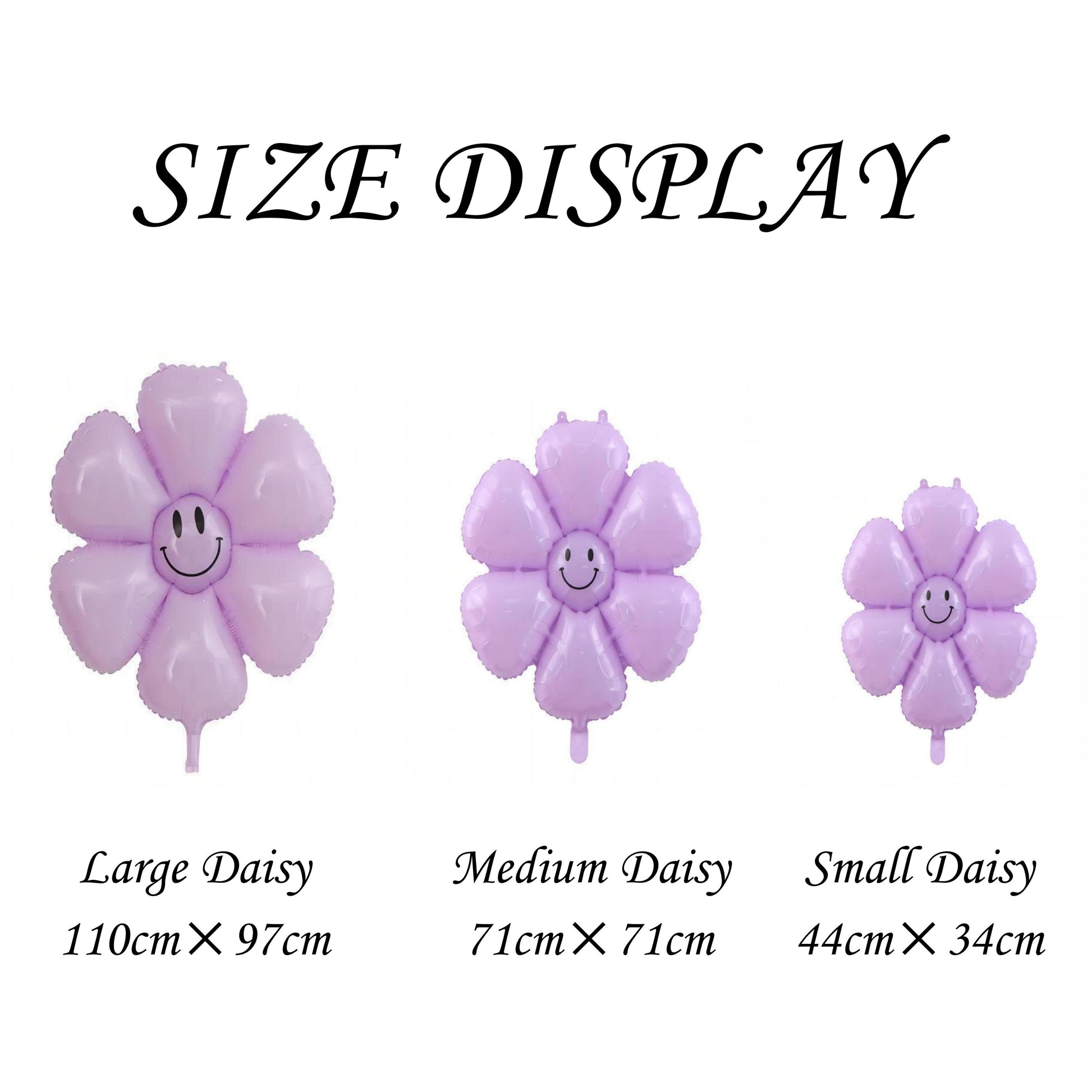 Macaron Daisy Balloons, Assorted Smiley Daisies, Foil Balloons, Wedding Decorations, Wedding, Engagement, Baby Shower, Birthday, There Are 3 Sizes For Choice