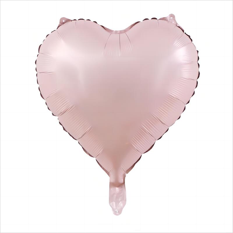 18 Inch Metallic Foil Heart Balloon, Decoration, Valentine's Day, Birthday, Wedding, Baby Shower