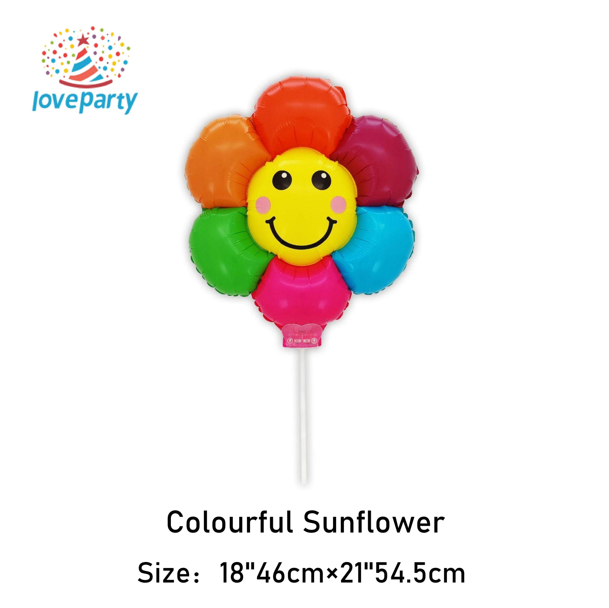 Clip-on Balloons with Designs of Watermelon, Pineapple, Daisy, Sunflower, and Cartoon Characters for Birthday Parties, Festival Decorations, and High-Flying Aluminum Foil Balloons