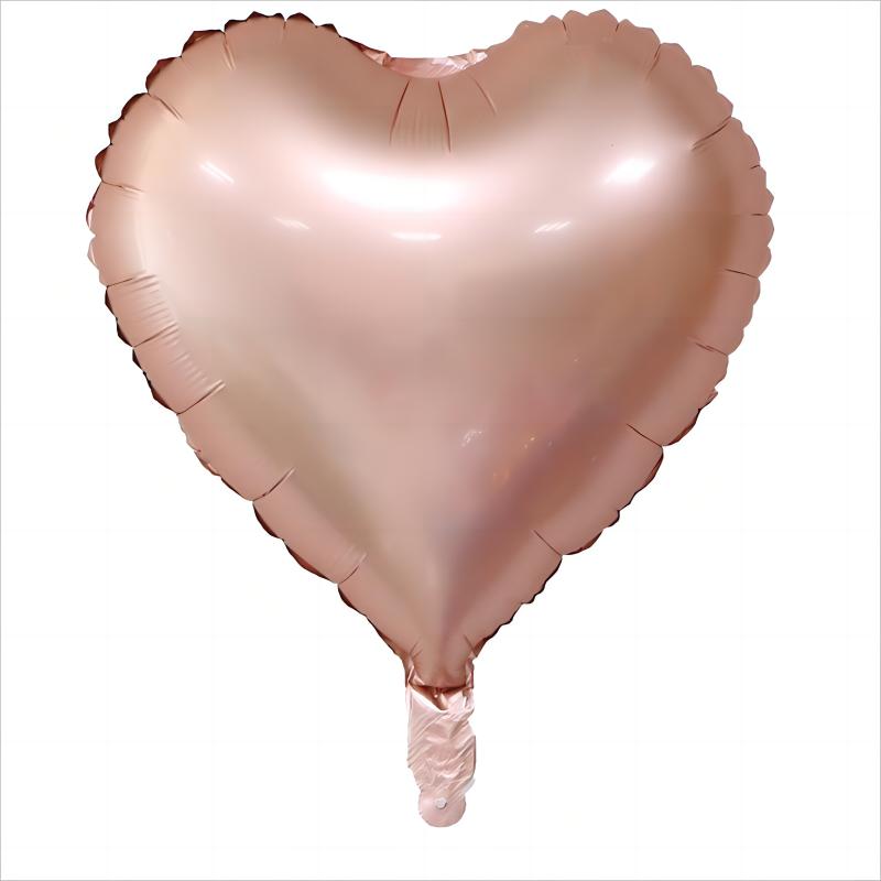 18 Inch Metallic Foil Heart Balloon, Decoration, Valentine's Day, Birthday, Wedding, Baby Shower